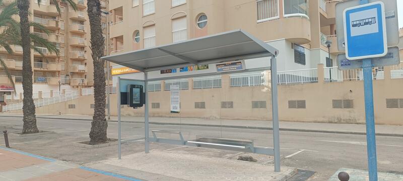 Bus stop, Veneziola Supermarket, La Manga