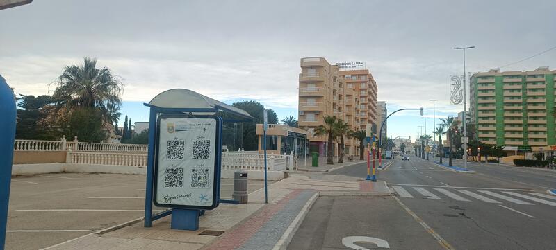 Bus stop, Manga Beach, La Manga