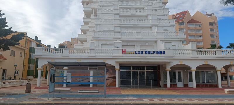 Bus stop opposite Hotel Delfines, La Manga