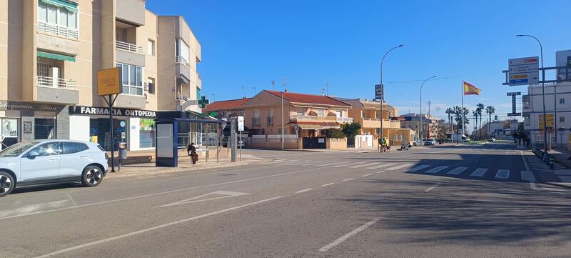 Bus stop on Avenida del Mar near Repsol Petrol Station, Santiago de la Ribera