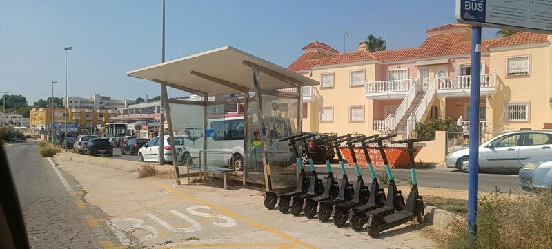 Bus stop by Costa Car Rentals, Ctra San Miguel de Salinas, El Galon Bus stop by Costa Car Rentals, Ctra San Miguel de Salinas, El Galon